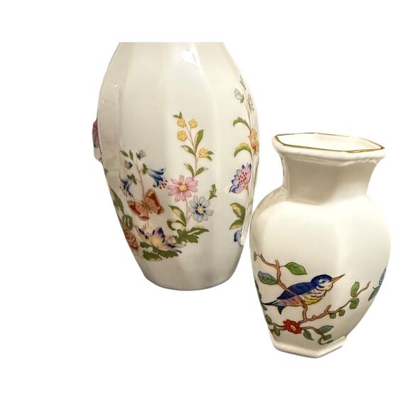 9 Pieces of Ainsley Bone China - Vases - Pembroke, Cottage Garden, Wild Tudor - Picture 2 of 16